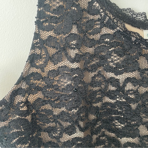 Coldwater Creek Black Lace Tank Top Date Night Whimsygoth Elegant Size XXL - Picture 3 of 8